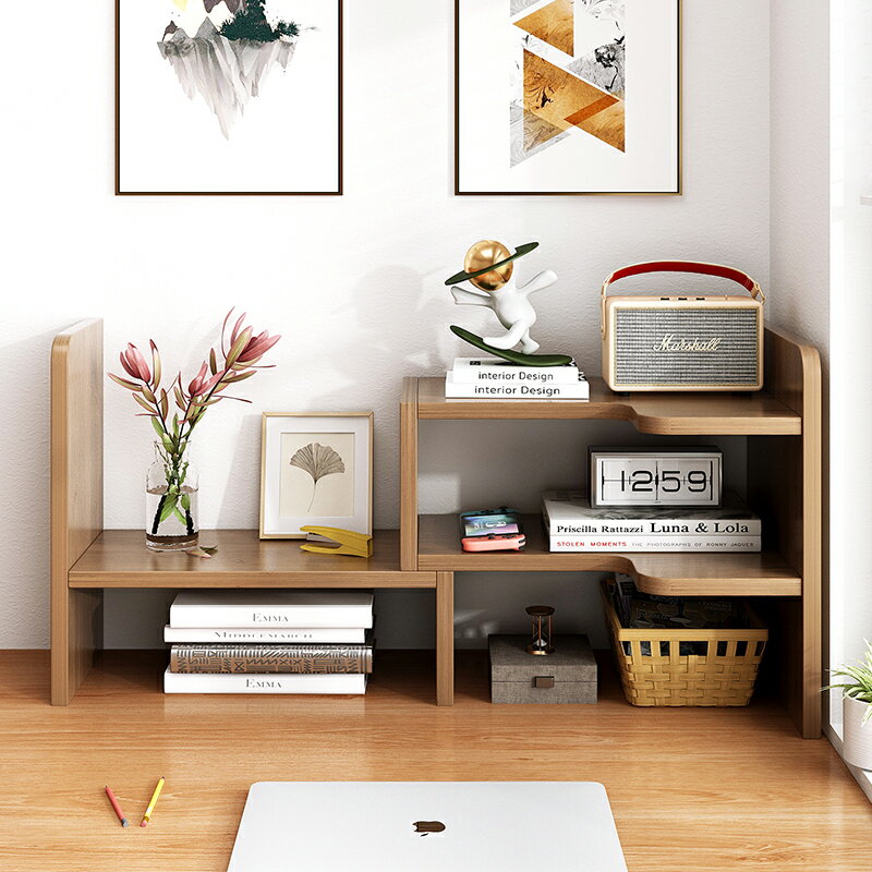 簡易桌上書架辦公室多層置物架臥室小型簡約置物架宿舍書柜收納架
