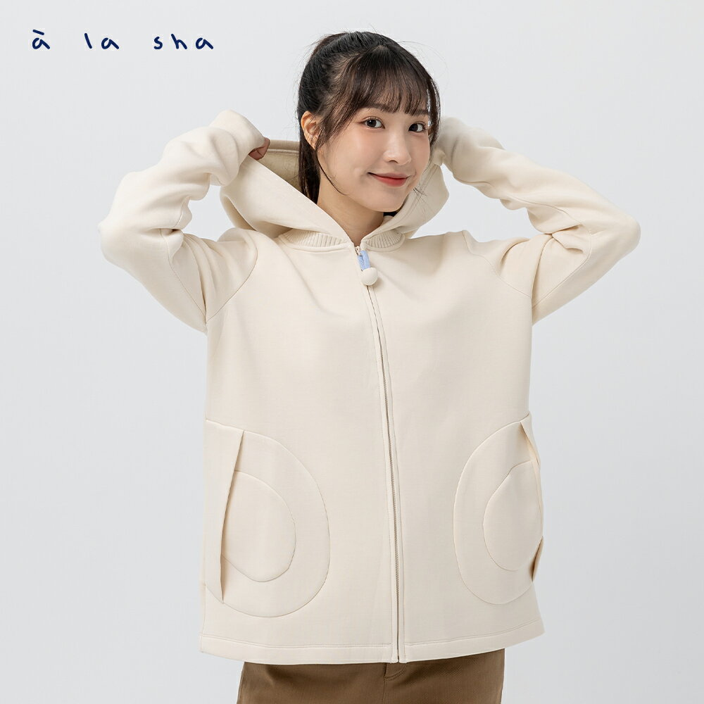 a la sha 鋼印阿福球球外套