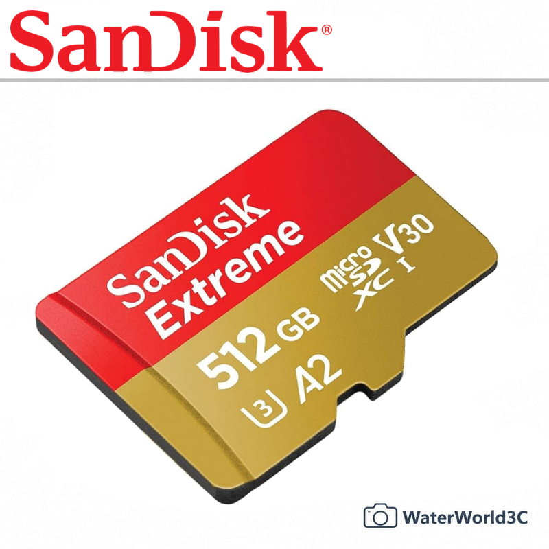 SanDisk Micro Extreme【A2 512G 讀取190 寫130】TF 公司貨【中壢-水世界】
