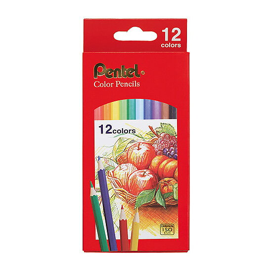 Pentel 飛龍 彩色 色鉛筆 12色 /盒 CB8-12TH