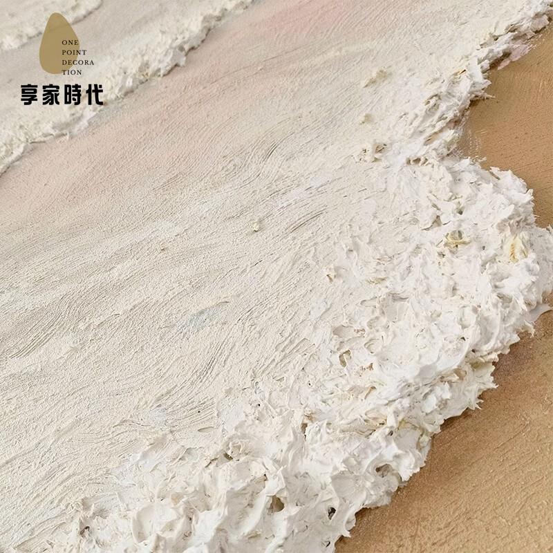 奶油風肌理畫手繪 油畫 風景沙灘日出玄關裝飾畫  現代簡約  客廳 掛畫xj7232