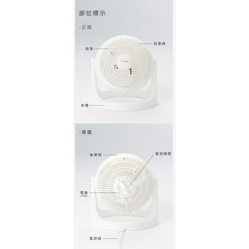 【快速出貨 公司貨】IRIS 空氣 循環扇 HE15 電風扇 桌扇 低噪音對流扇 電 6