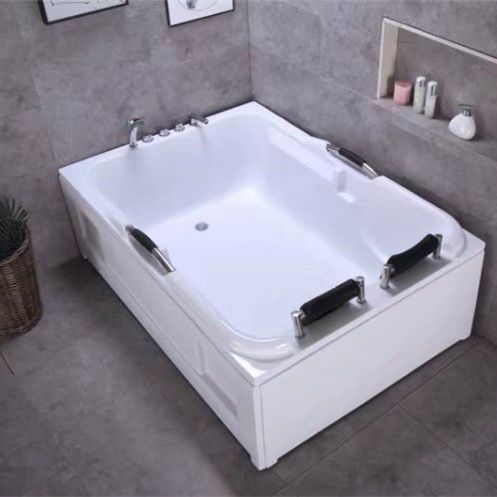 優樂悅~1.6—2米亞克力雙人扶手獨立式成人家用保溫浴缸酒店商用超大浴盆