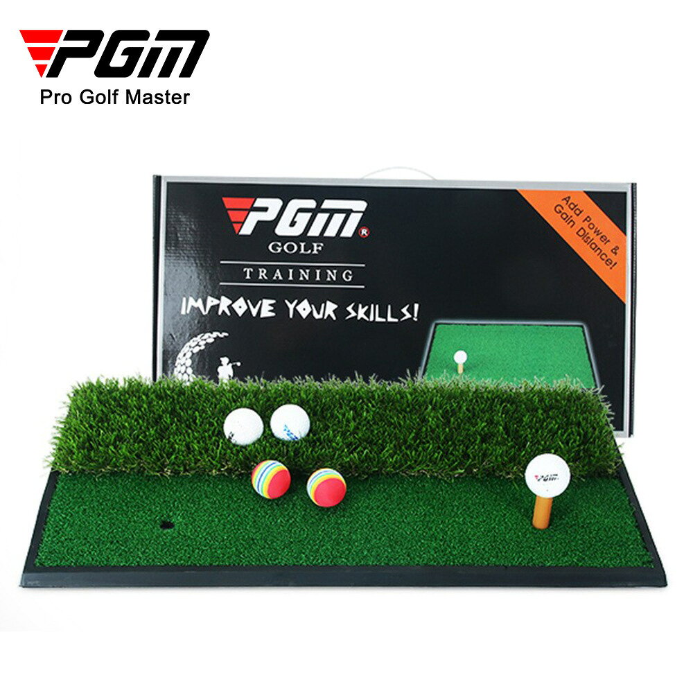 台倉現貨⛳PGM高爾夫雙草打擊墊 揮桿墊室內練習墊迷你家用打擊墊 golf mat 破百桿封神 一桿上果嶺 小鳥球連中 老鷹球絕殺