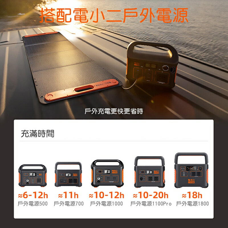 【電小二】戶外電源100W太陽能板 DXE100【App 4%回饋】 5