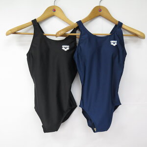 ARENA SWIM 女款連身三角泳衣 日本布低衩 A700WT- 深藍 / 黑 訓練型基本款 【iSport 愛運動】