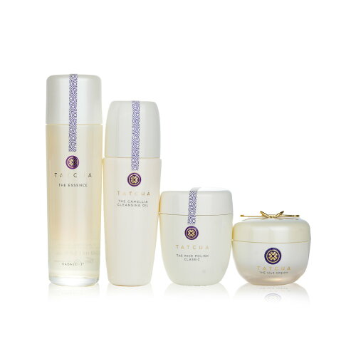 Tatcha - 緊緻美肌儀式節日限定禮盒:純淨山茶花卸妝油 150ml + 昇肌水 150ml + 煥采絲滑緊緻保濕面霜 50ml + 柔亮 ...