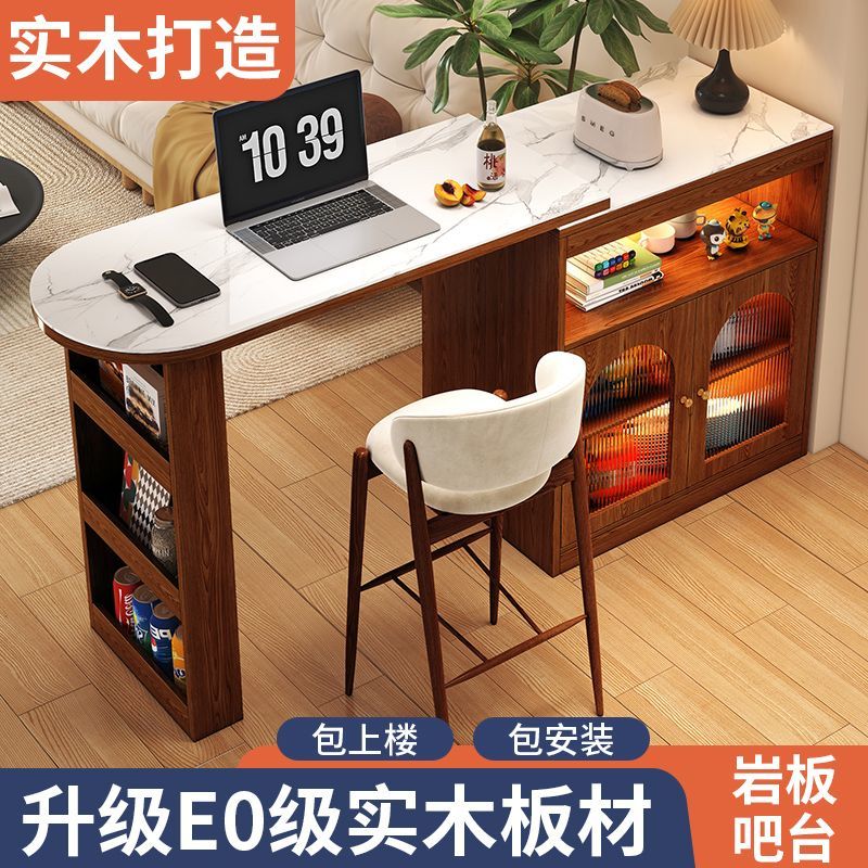 公司貨 免運/可開票 實木吧臺隔斷櫃客廳吧臺櫃小戶型家用餐邊櫃吧臺桌陽臺休閑小吧臺 快速出貨 吧臺椅 高腳椅 吧檯桌 島臺桌椅 實木桌椅 餐桌椅 高腳桌P