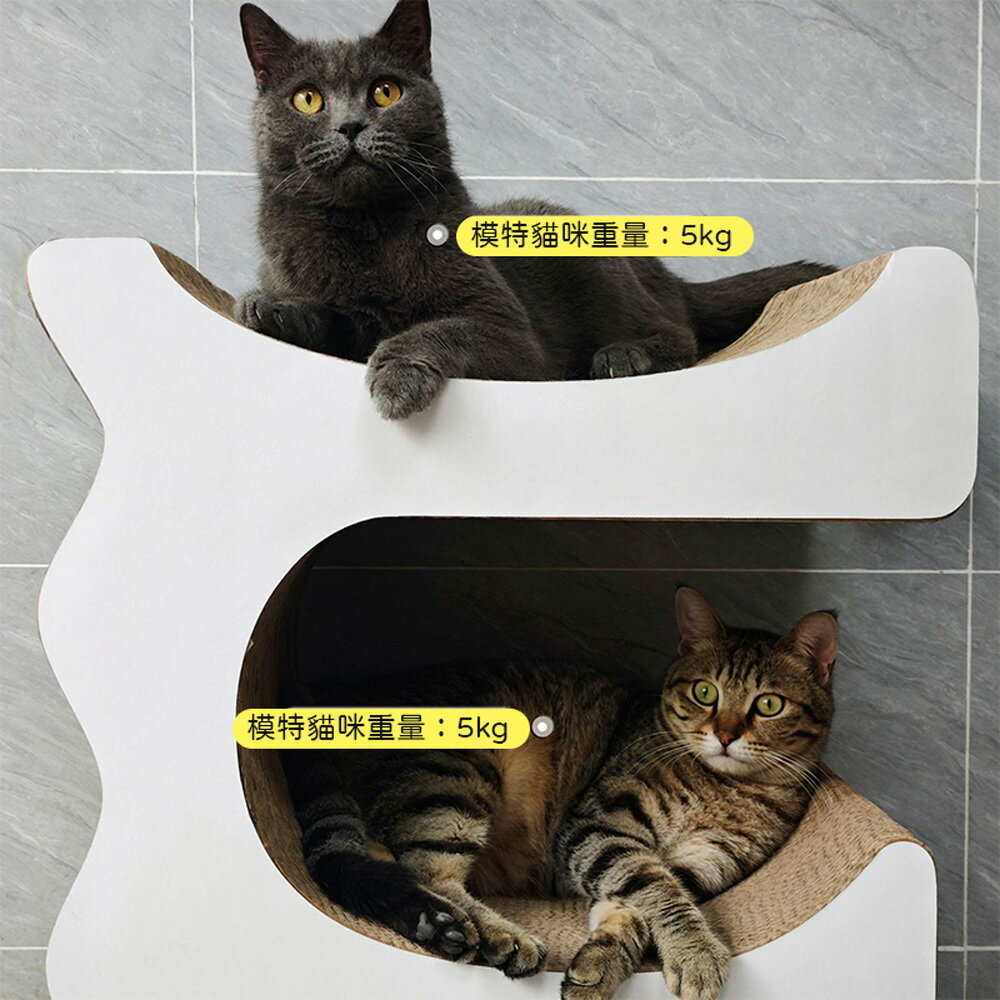 【台灣現貨】E形高端加硬加厚貓抓板 貓抓神器 加強耐用磨爪板 加高加大磨爪面貓窩 貓抓柱貓爬架 6