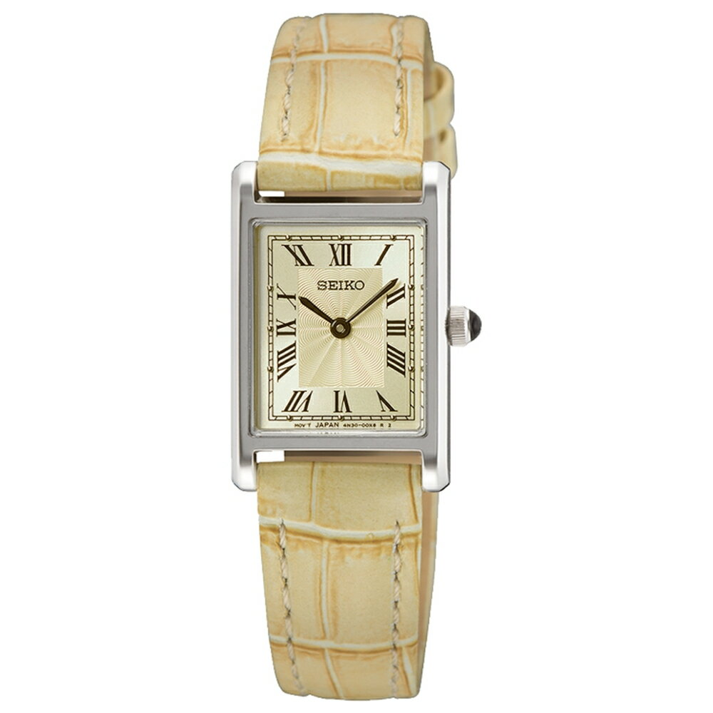 seiko SK037 精工錶 CS系列 SK037 (SWR095P1/4N30-00H0J) 端莊優雅羅馬數字長方形時尚女錶 19x22mm｜樂天全館特惠中★指定刷卡回饋10%