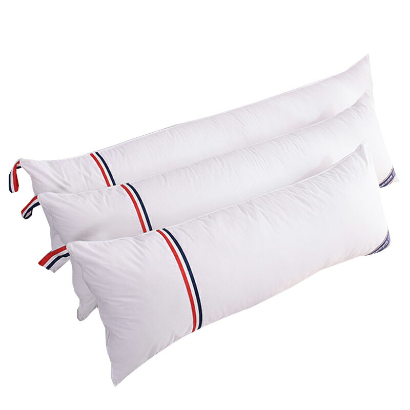 南極人雙人全棉長條枕頭枕芯長款枕頭芯一體情侶1.8床1.2米1.5m