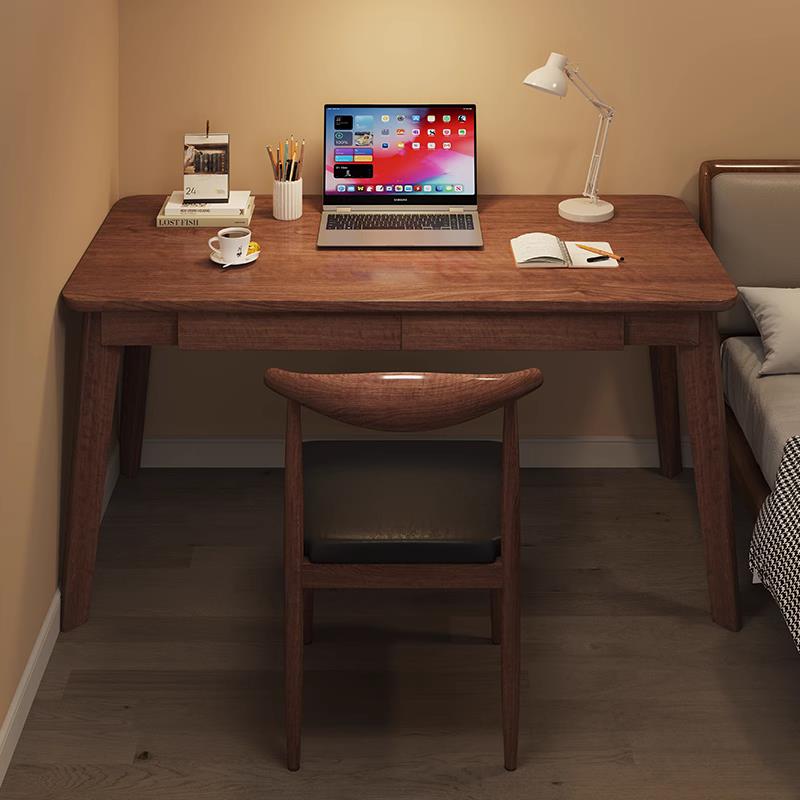 【限時優惠】實木電腦書桌小戶型現代中式桌子家用簡約寫字臺學習桌臥室辦公桌