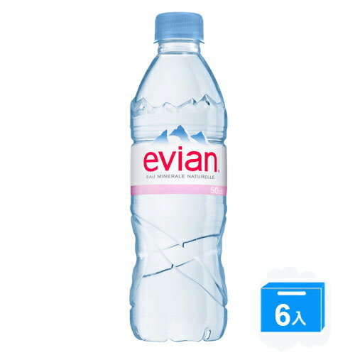 <br/><br/>  Evian愛維養天然礦泉水500ml*6入/組【愛買】<br/><br/>