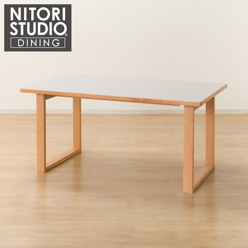 ◎陶板實木餐桌 N COLLECTION T-11U 150 NA/WH NITORI宜得利家居