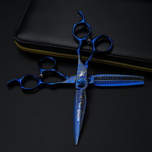 藍色 60寸 彩鋼 美髮剪 理髮剪 牙剪 打薄剪