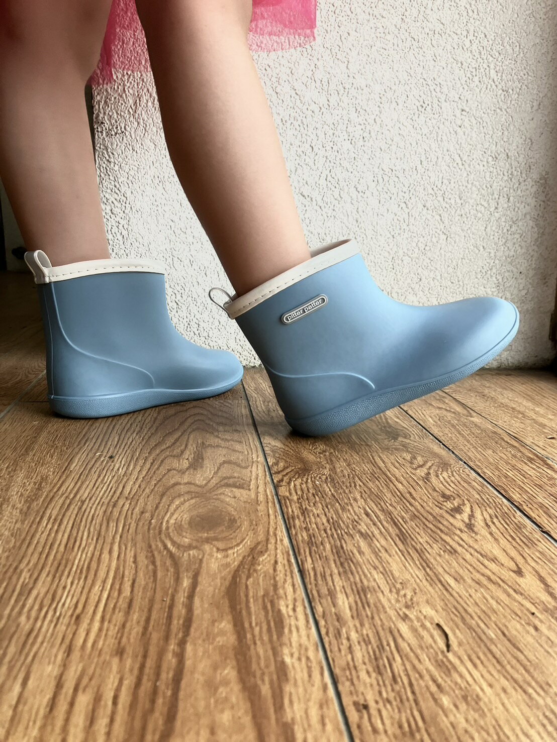 梅雨季節標配兒童雨鞋-水藍色