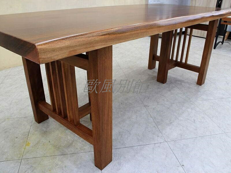 【歐風別館】紫檀木3*7尺全實木餐桌【原木大板桌】【基隆至台中免運費】 6