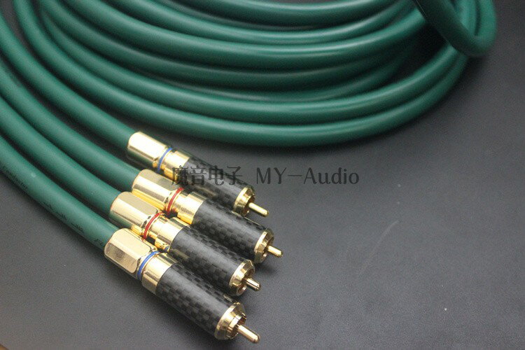 HymneAudio古河OCC單晶銅發燒音頻線信號線 RCA雙蓮花線 訊號線 3