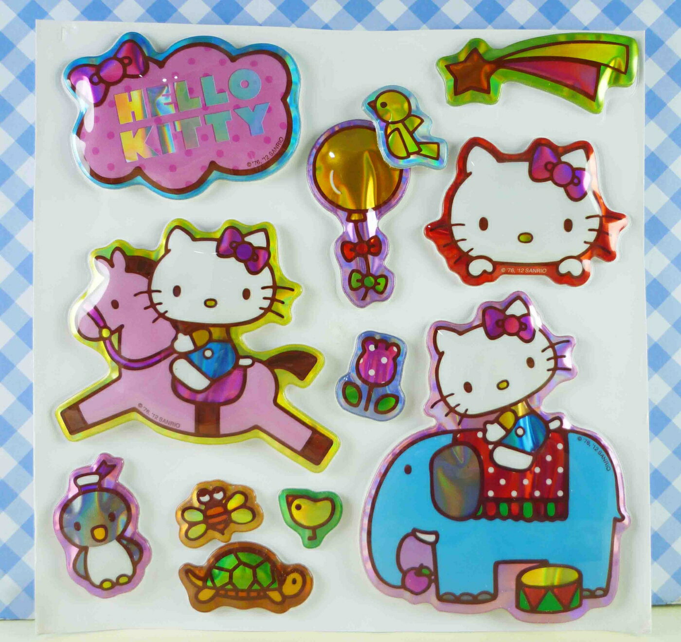 【震撼精品百貨】Hello Kitty 凱蒂貓 KITTY立體貼紙-3D馬 震撼日式精品百貨