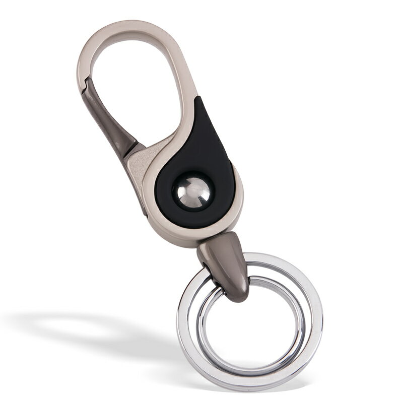 簡約鑰匙扣 腰掛鑰匙鏈男士女士創意汽車鑰匙圈金屬掛件