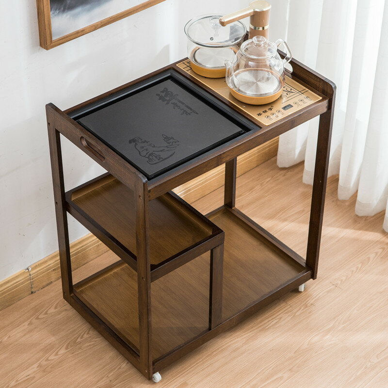 移動茶桌茶臺家用小茶車客廳陽臺簡約功夫茶幾迷你泡茶盤茶具套裝