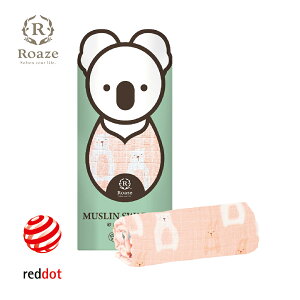 【Roaze 柔仕】 棉柔包巾毯 粉嫩白熊