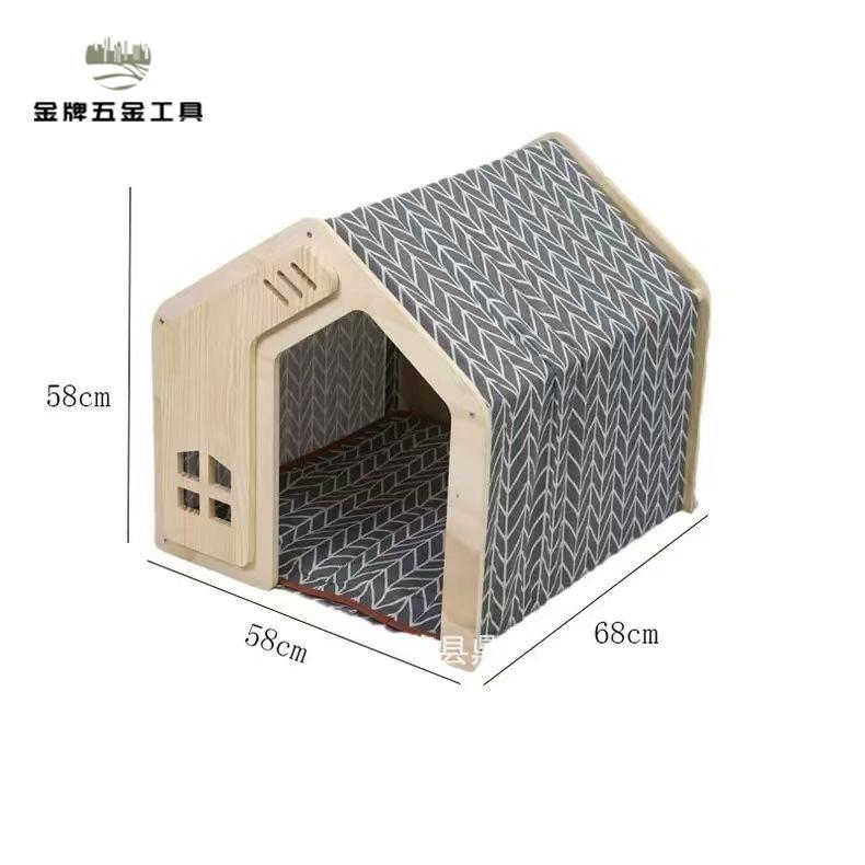 廠家直銷 實木狗屋 實木狗窩 狗屋 狗窩 狗房子 實木寵物貓狗窩四季通用泰迪博美柯基中小型犬狗屋籠子房舍別墅 特價出 現貨 免運sysy