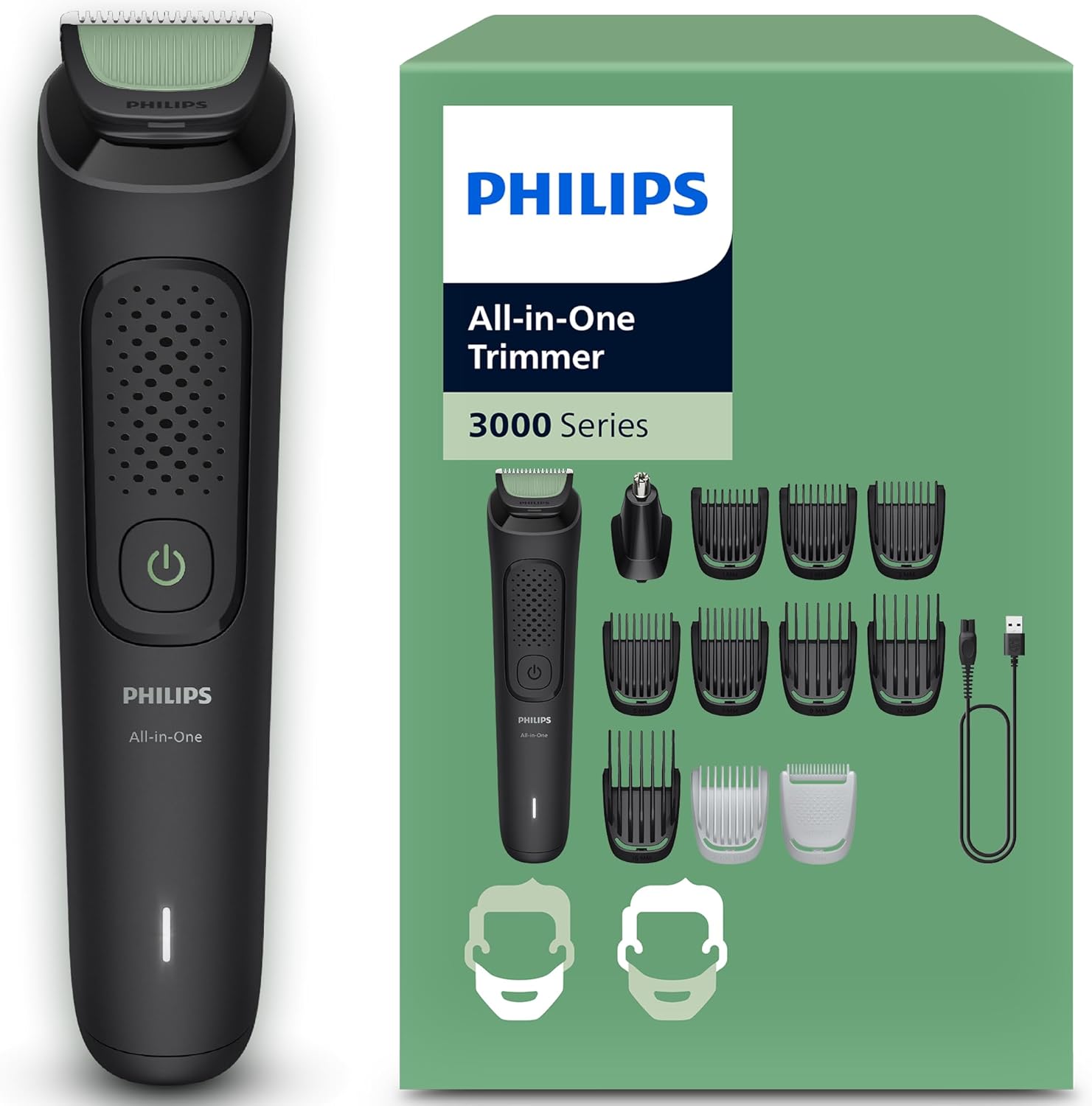 Philips MG3921/15 All-in-One 3000 Series 12合1充電式多功能修容器 mg3730/15 後繼 日本代購