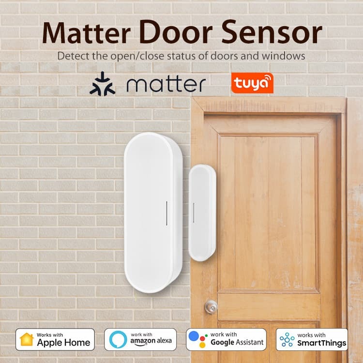 【可議價】塗鴉Matter Thread門磁門窗傳感器Homekit Aleax 語音APP遠端控制