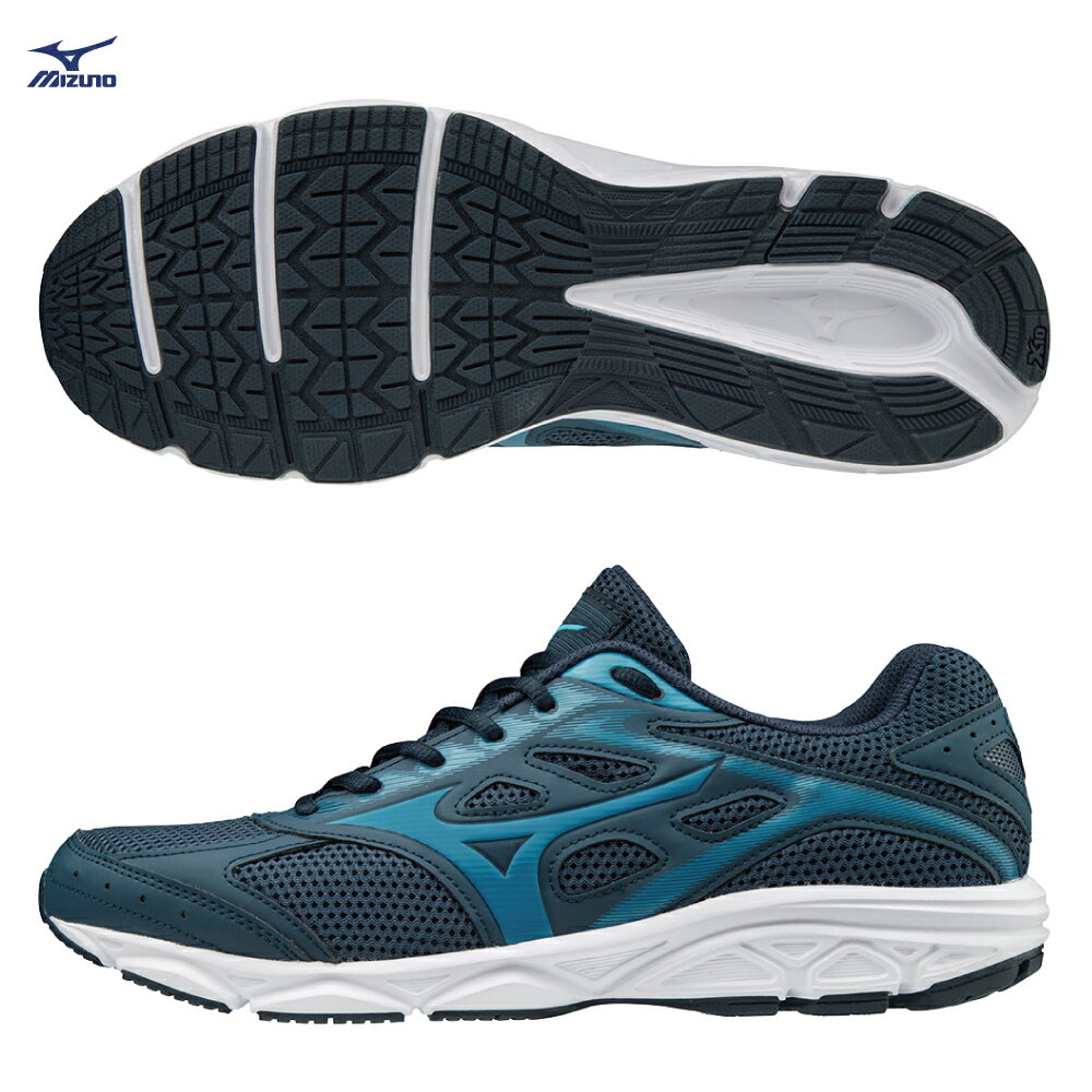 MIZUNO SPARK4 一般型男款慢跑鞋 K1GA190328（深藍X藍）【美津濃MIZUNO】