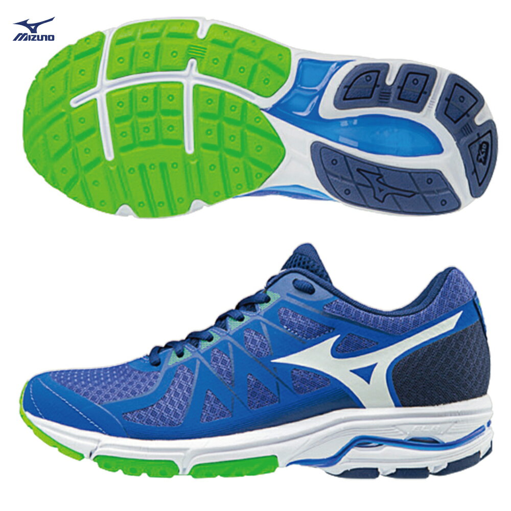 J1GC182101（藍X白）輕量一般型鞋款  WAVE UNITUS 4 男慢跑鞋 Q【美津濃MIZUNO】