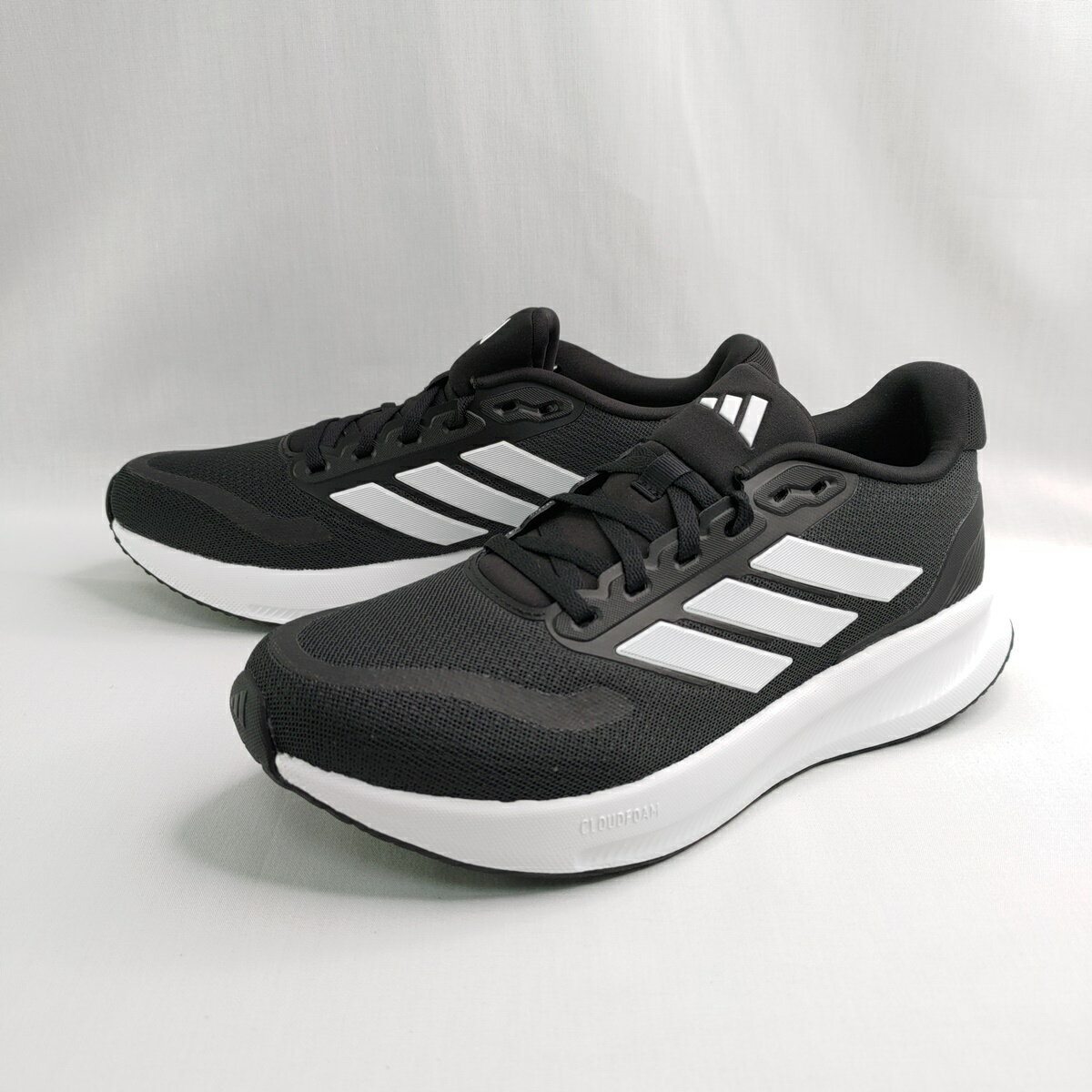 ADIDAS IE0552 RUNFALCON 5 WIDE 男慢跑鞋 寬楦 黑/白 大尺碼【iSport愛運動】