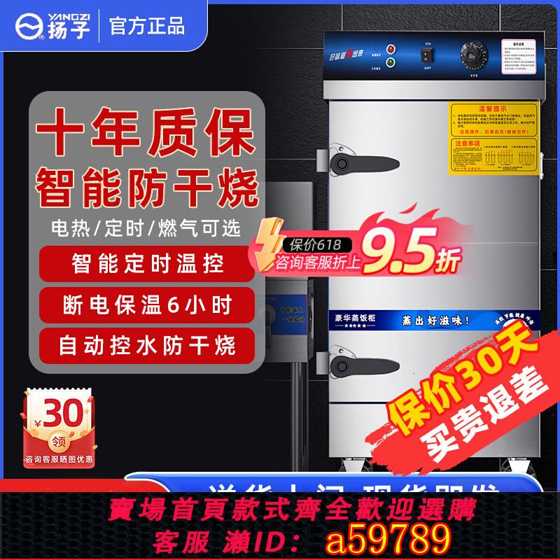 【臺灣公司 可打統編】揚子蒸飯櫃商用蒸飯車食堂大小型燃氣電蒸箱蒸米飯饅頭自動補水機