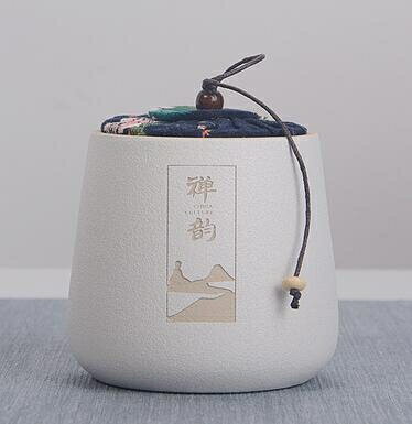 茶葉罐 簡約陶瓷茶葉罐密封中小號存茶罐儲物罐茶葉包裝