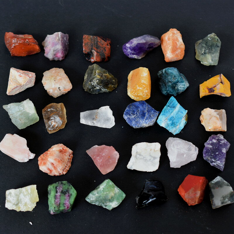 天然水晶 紫水晶 南紅瑪瑙 多種原石擺件礦石教學標本送孩子禮品