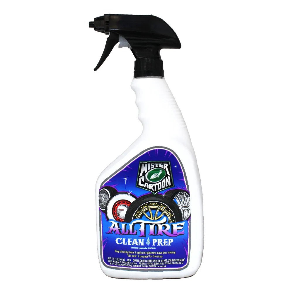 TURTLE WAX TIRE CLEAN & PREP 卡通系列輪胎清潔劑 黑亮配方 #54250