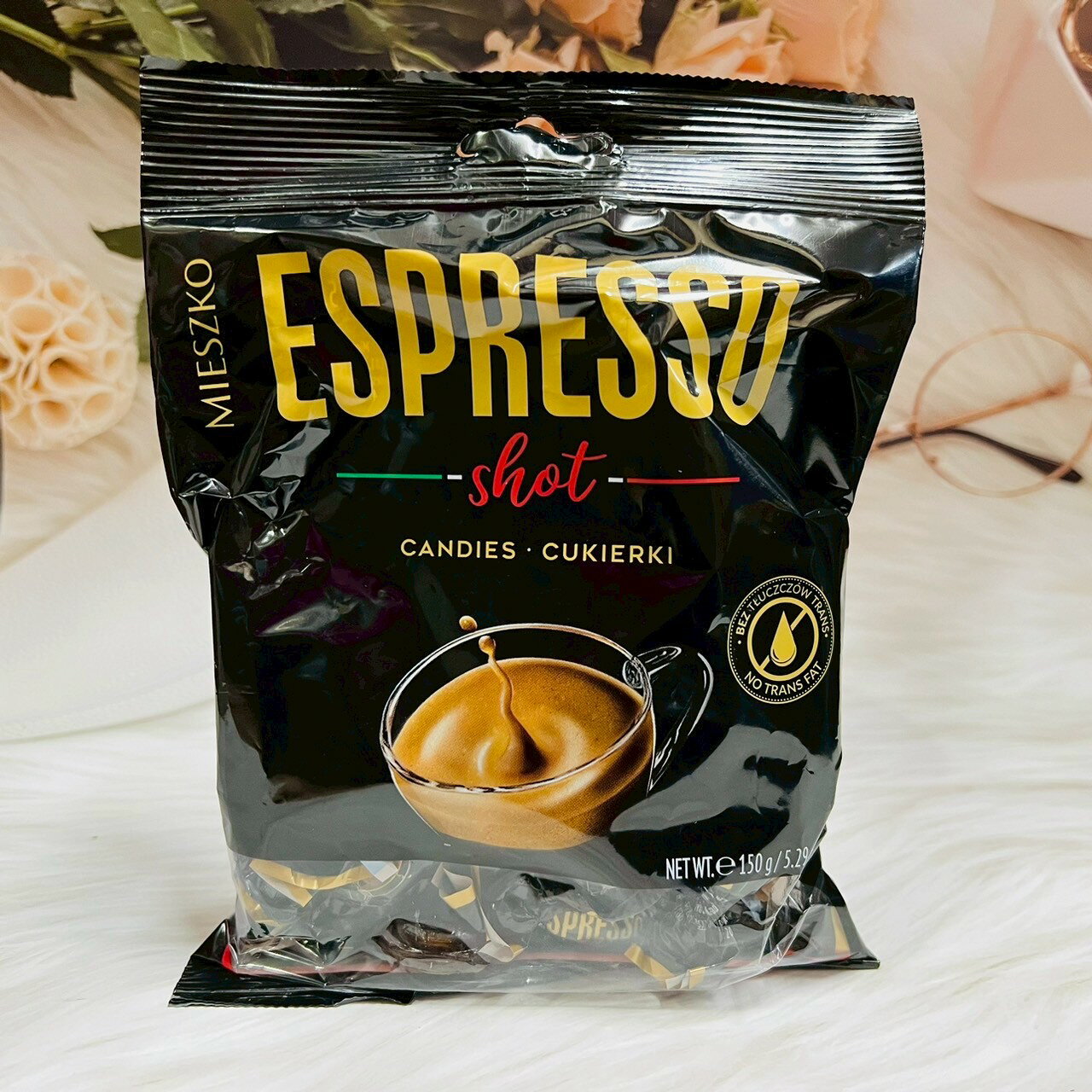 波蘭 MIESZKO 美仕格 ESPRESSO 義式濃縮咖啡糖 150g 咖啡糖 義式咖啡糖