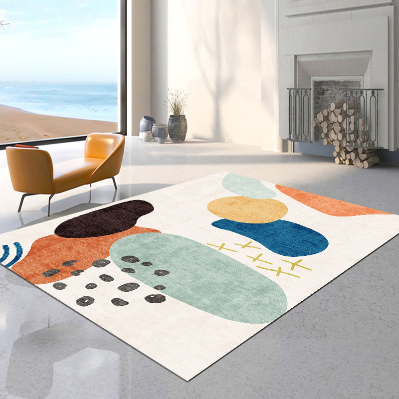 【滿388出貨】地毯北歐ins風客廳茶幾毯簡約現代臥室房間滿鋪床邊毯大面積定制