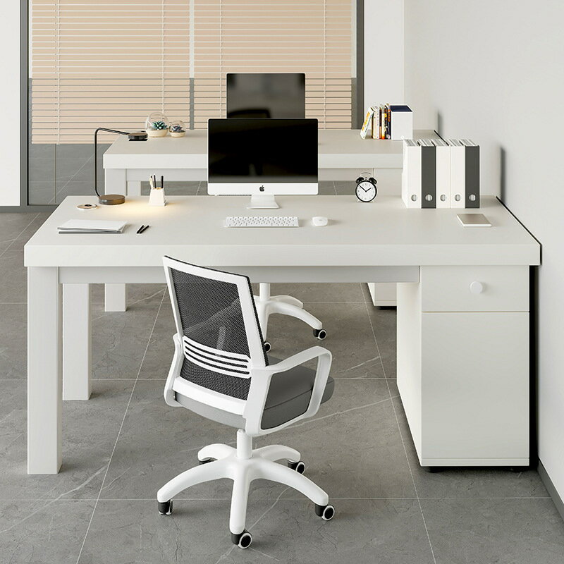 APP下單享點數9% 職員辦公桌簡約現代辦公室多人桌椅組合單人工位簡易臥室電腦桌子