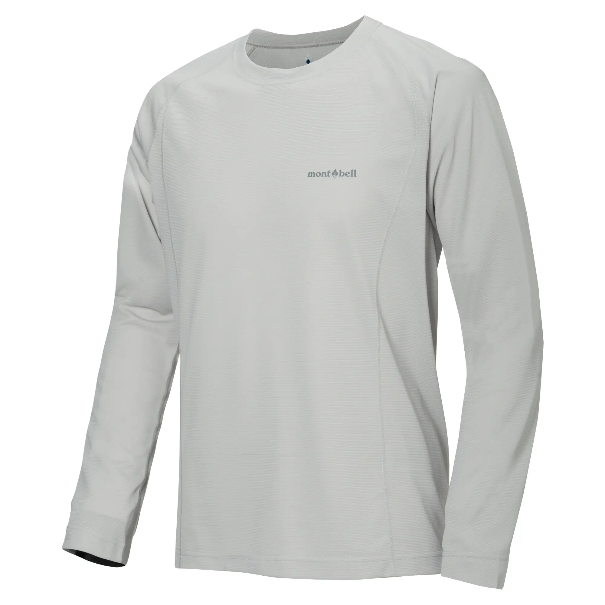 【【蘋果戶外】】mont-bell 1114629 LGY 淺灰【男款】COOL L/S 酷涼長袖排汗衣 排汗T恤機能衣 WICKRON 短袖排汗衣 排汗T恤 機能衣