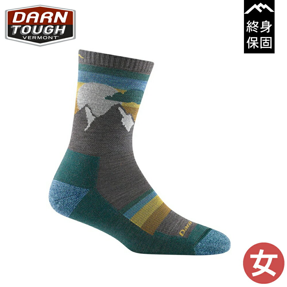 【DARN TOUGH 美國 女SUNSET LEDGE MICRO CREW LIGHTWEIGHT《灰褐》】5005/羊毛襪