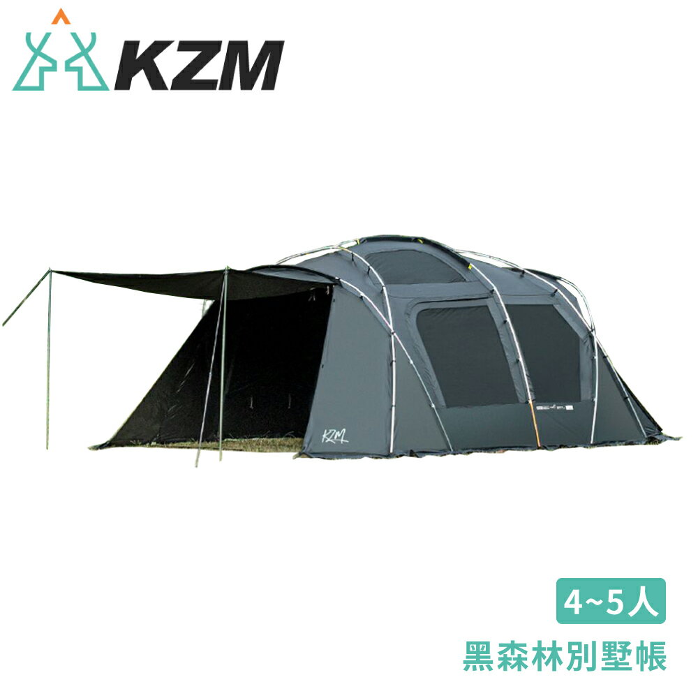 【KAZMI 韓國 BLACK GEOPATH 黑森林別墅帳】K9T3T005/家庭帳/露營帳篷/睡帳