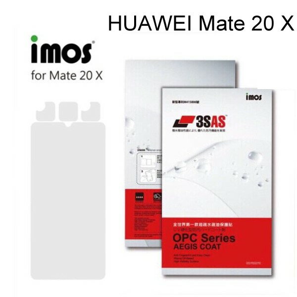 【iMos】3SAS系列保護貼 HUAWEI Mate 20 X (7.2吋) 超潑水、防污、抗刮