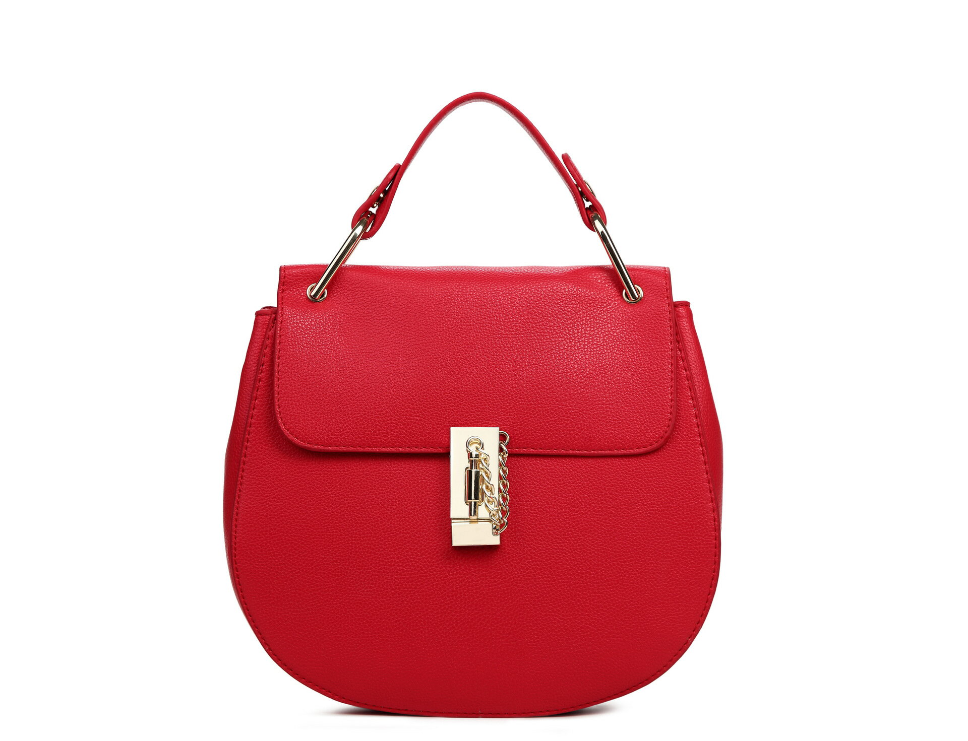 <br/><br/>  新款女包斜挎小包韓版品牌包包時尚潮流鏈條包-紅色大號<br/><br/>