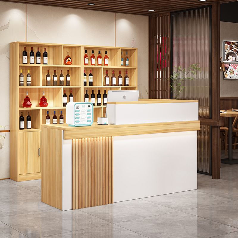 公司貨開立發票 收銀臺 接待桌 前台  收銀臺簡約現代飯店吧臺酒柜一體轉角吧臺柜商用店鋪餐飲前臺柜臺 快速出貨