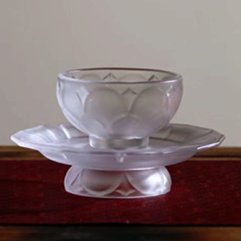 琉璃蓮花盞托喝茶杯帶托茶盞功夫茶具杯墊品茗杯品茶杯禮盒送禮