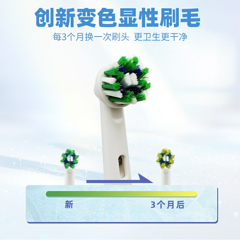 {公司貨 保固一年}原裝正品博朗歐樂B比OralB電動牙刷頭替換3710 D12 3791成人P4000 2