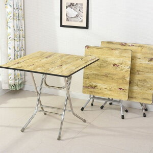 簡易折疊折疊大方桌子1米正方形歹桌餐廳家用飯桌子桌家用方桌
