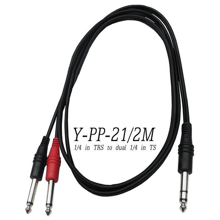 台製 Stander Y-PP-21 Y Cable Y型線 立體聲轉單聲道導線 Boss FS-6 可用【唐尼樂器】