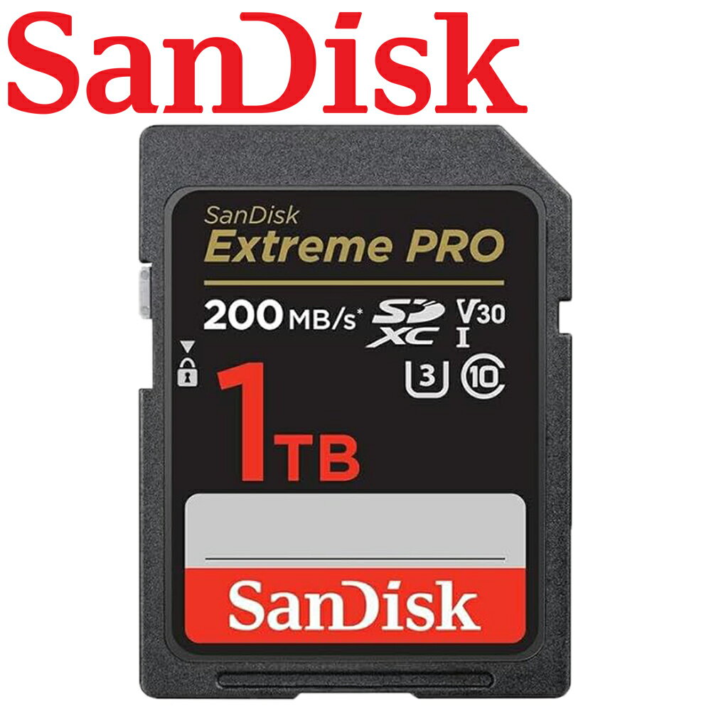 SanDisk 1TB 200MB/s Extreme PRO SD SDXC 記憶卡
